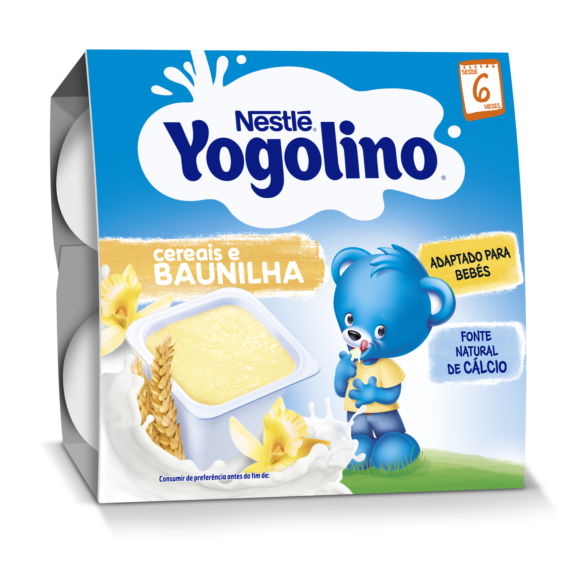 Nestle Yogolino Cereais Baunilha 4X100G