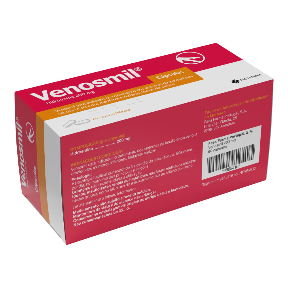 Venosmil, 200 mg x 60 cáps
