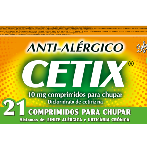 Cetix , 10 mg Blister 21 Unidade(s) Comp chupar