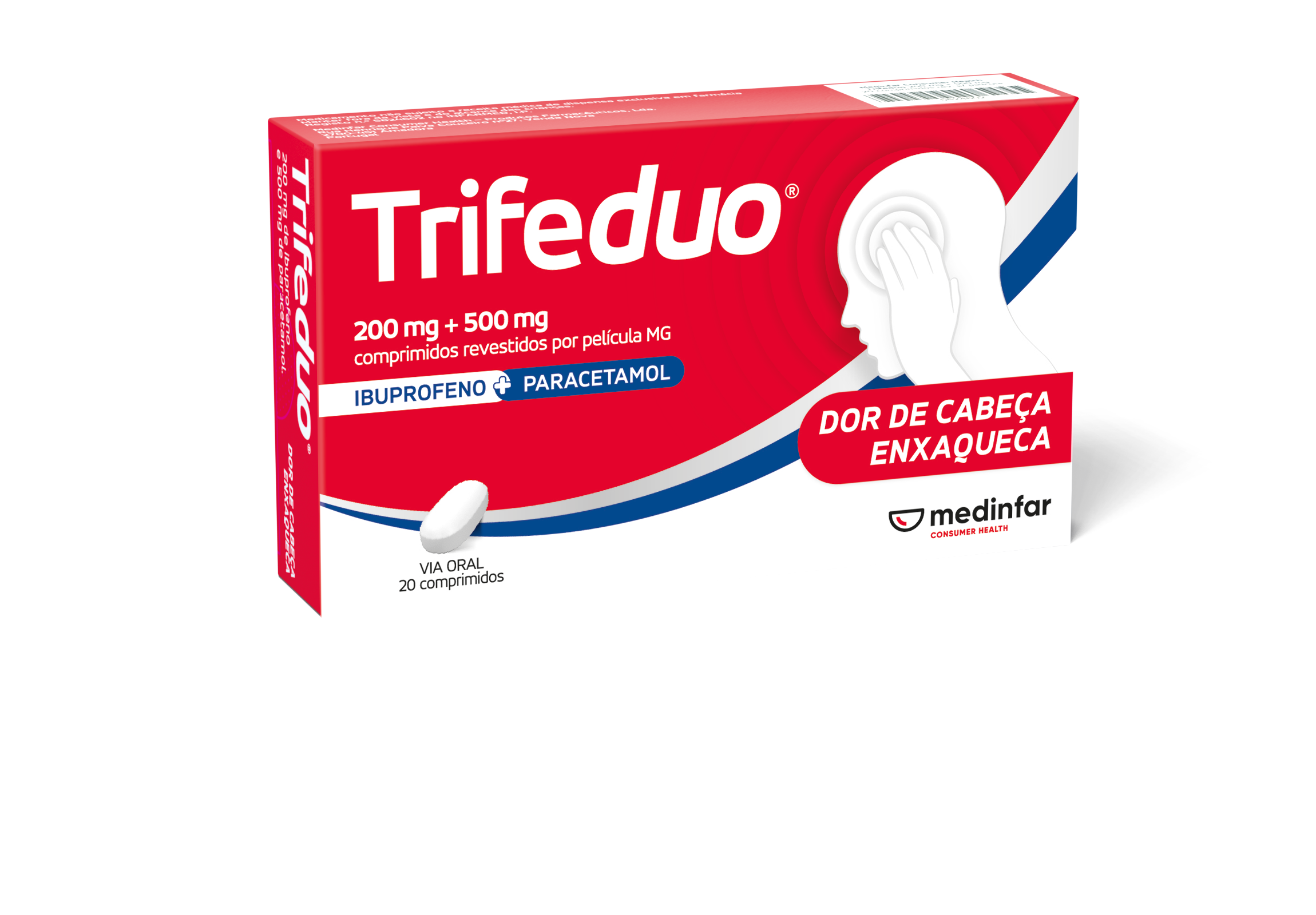 Trifeduo 200 mg + 500 mg Blister 20 Comprimidos Revestidos