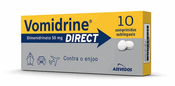 Vomidrine Direct 50mg 10 comprimidos sublinguais