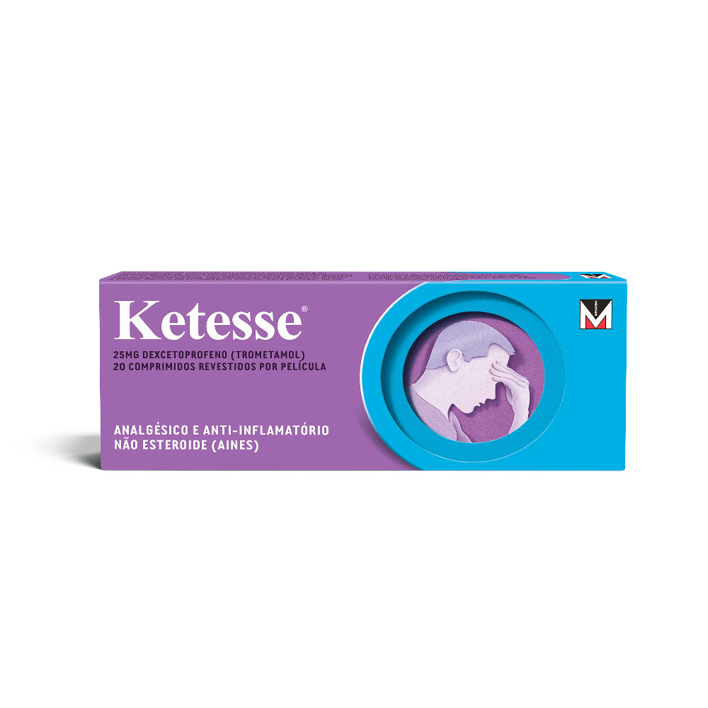 Ketesse 25mg 20 Comprimidos