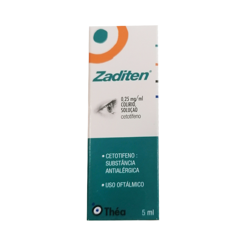Zaditen 0,25mg/ml Colírio 5ml