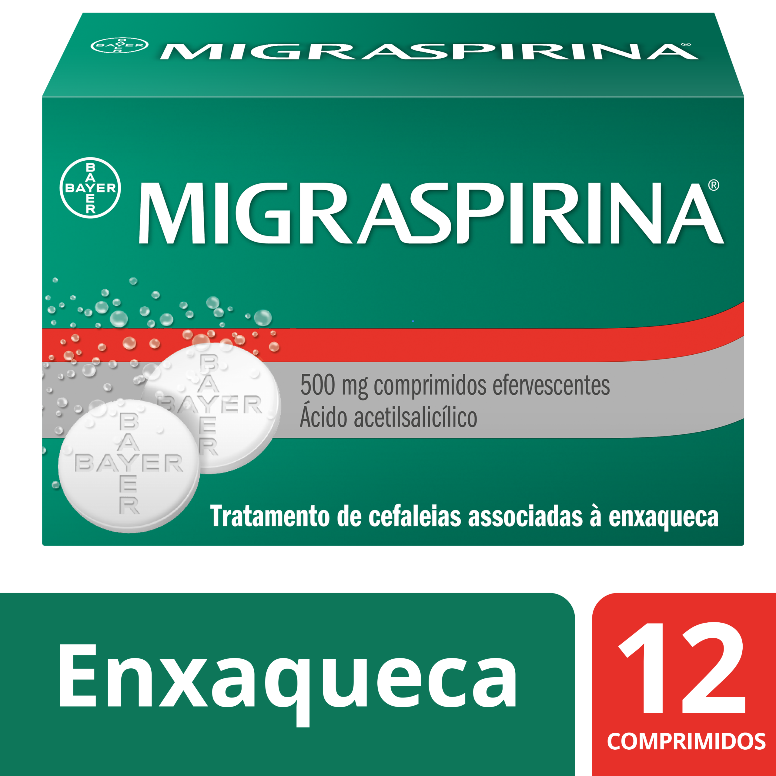 Migraspirina 500mg  12 Comprimidos Efervescentes