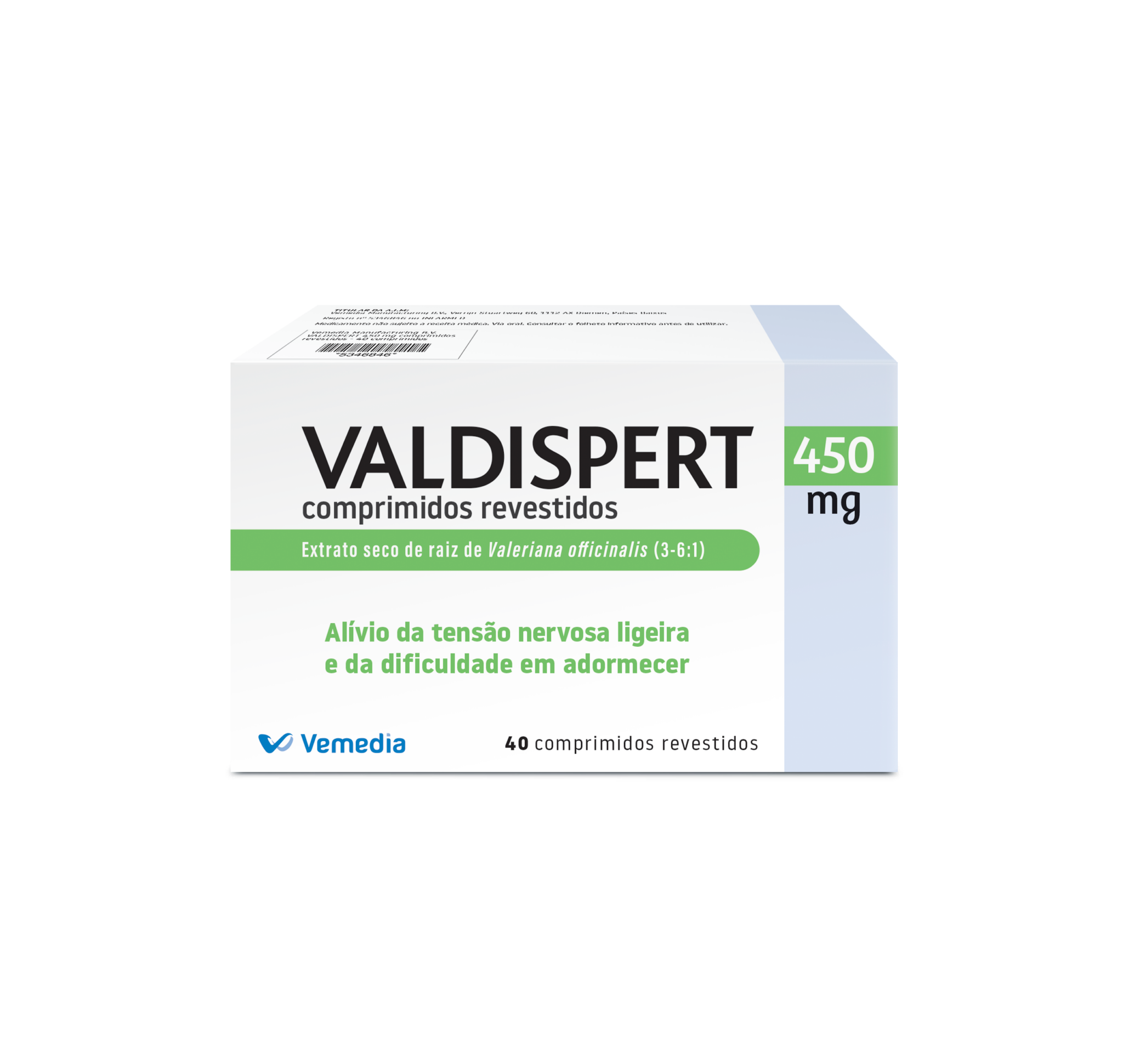 Valdispert 450mg 40 Comprimidos Revestidos