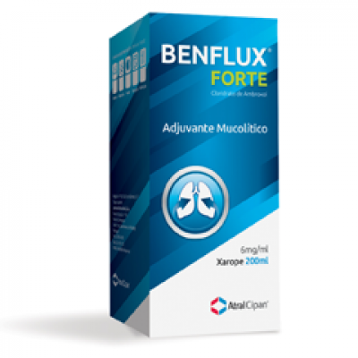 Benflux Forte, 6 mg/mL-200 mL x 1 xarope medida 1 Benflux Forte, 6 mg/mL-200 mL x 1 xarope medida