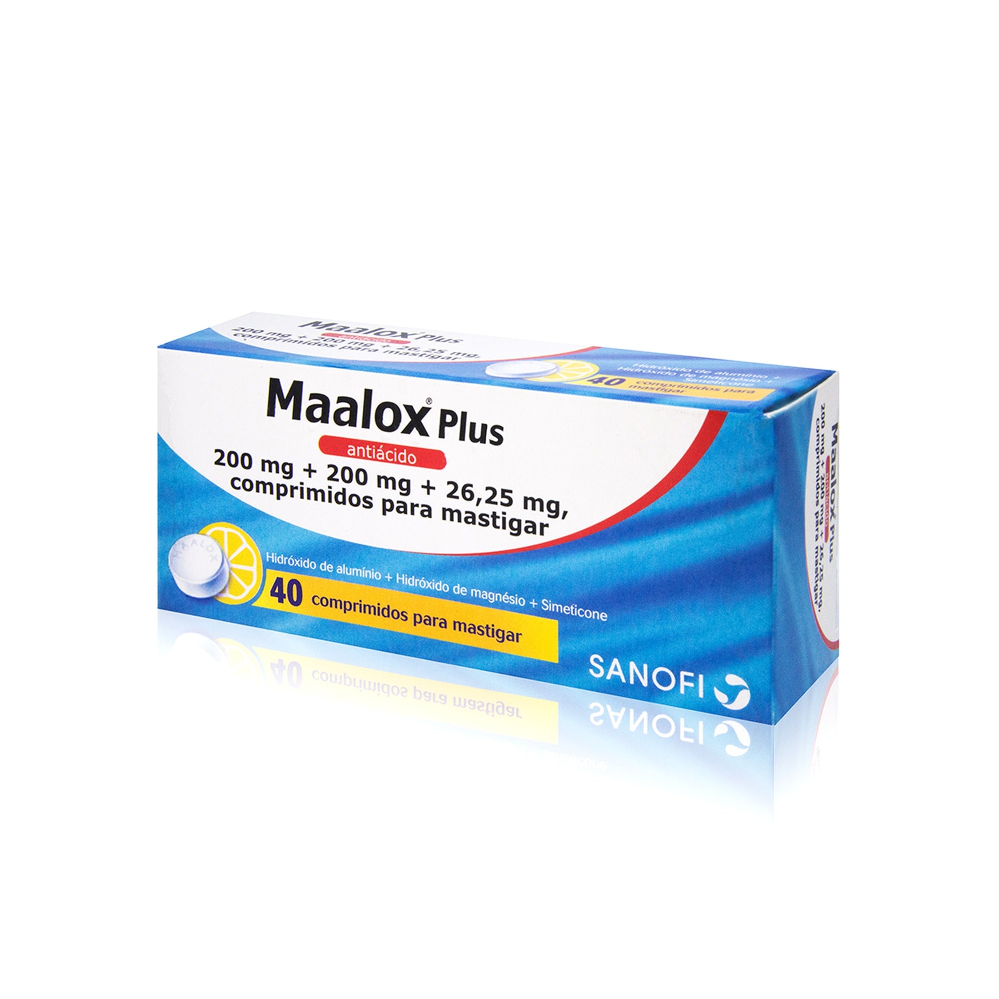 Maalox Plus 200/200/26,25mg x 40 comp mast