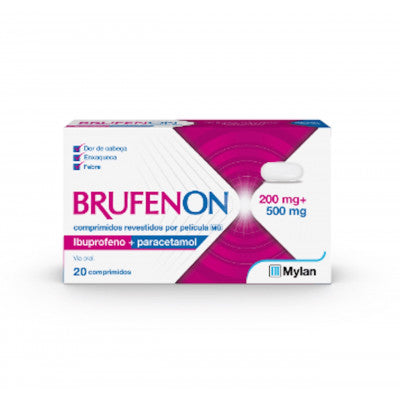 BRUFENON 200mg + 500mg 20 Comprimidos
