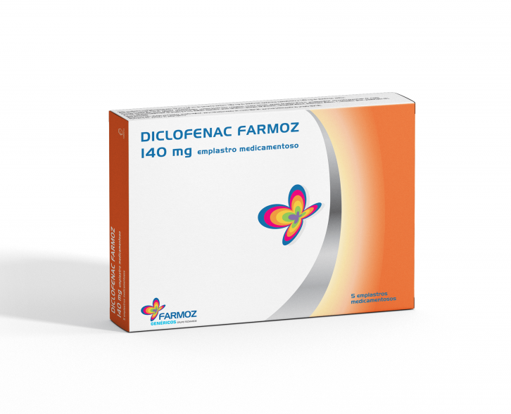 Diclofenac Farmoz  140 Mg  X5 Saquetas Emplastros