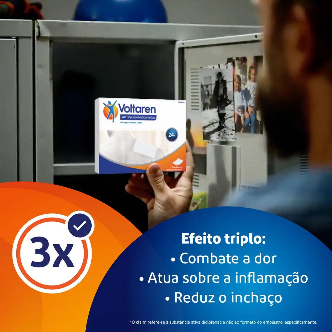 Voltaren 24H,140 mg Saqueta x 5 Unidades Emplastro