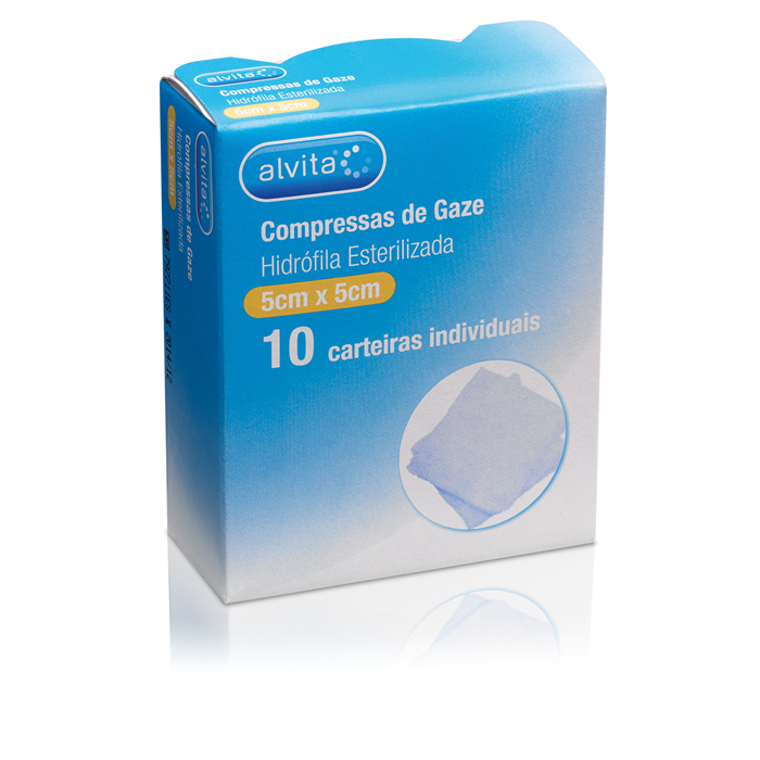 Alvita Compressas Gaze Esterilizado 5x5cm X10