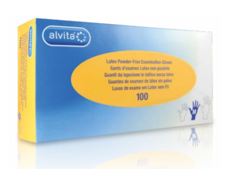 Luvas Exame Latéx Sem Pó M x100