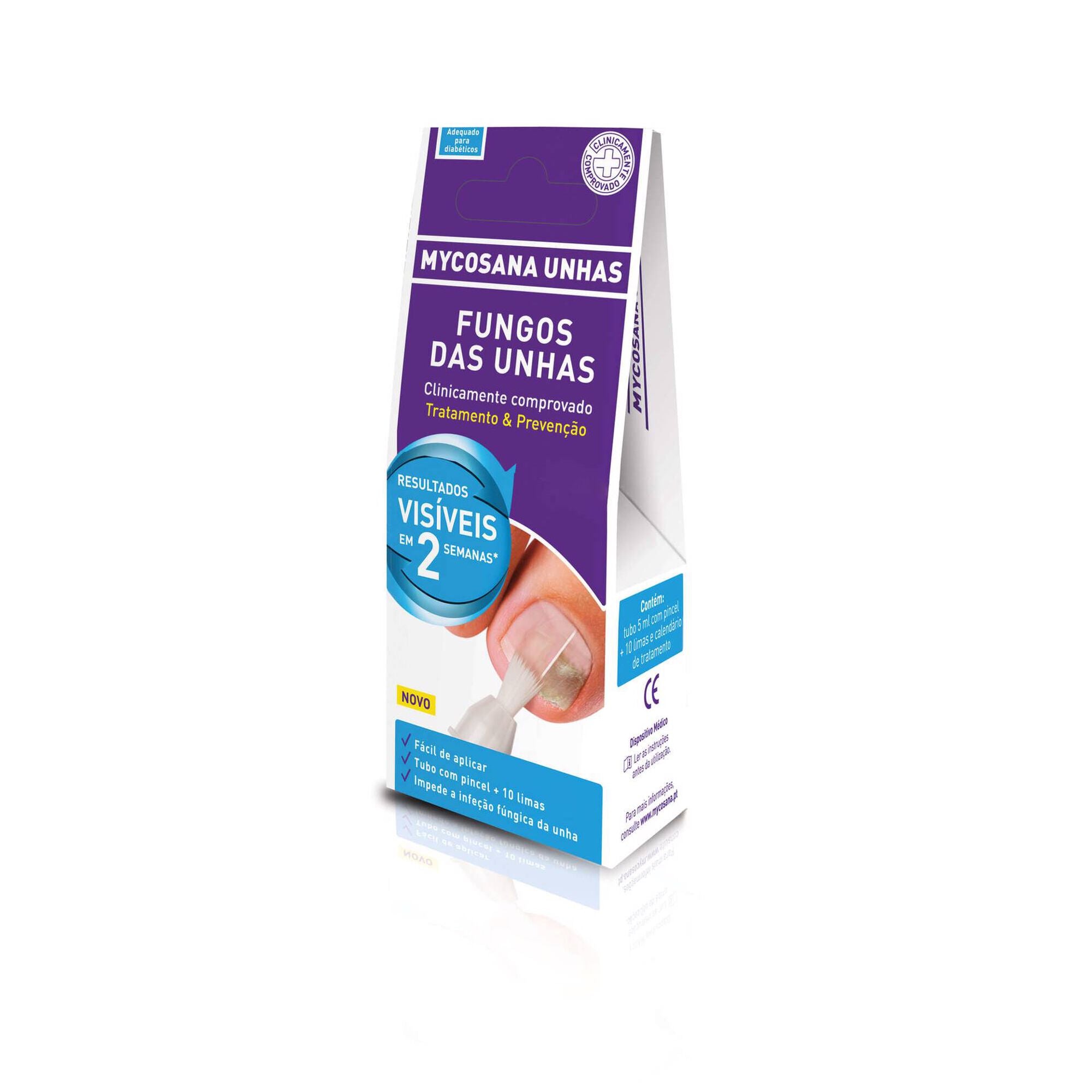 Mycosana Unhas 5ml de solução + 10 limas descartáveis 1 Mycosana Unhas 5ml de solução + 10 limas descartáveis
