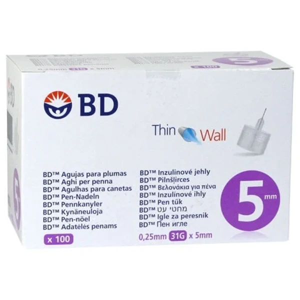 BD Thin Wall Agulhas 5mm X100