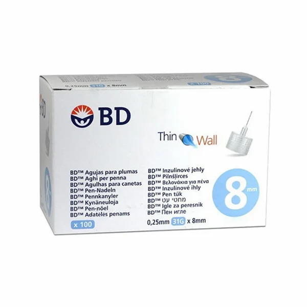 BD Thin Wall Agulhas 8 MM 1 BD Thin Wall Agulhas 8 MM