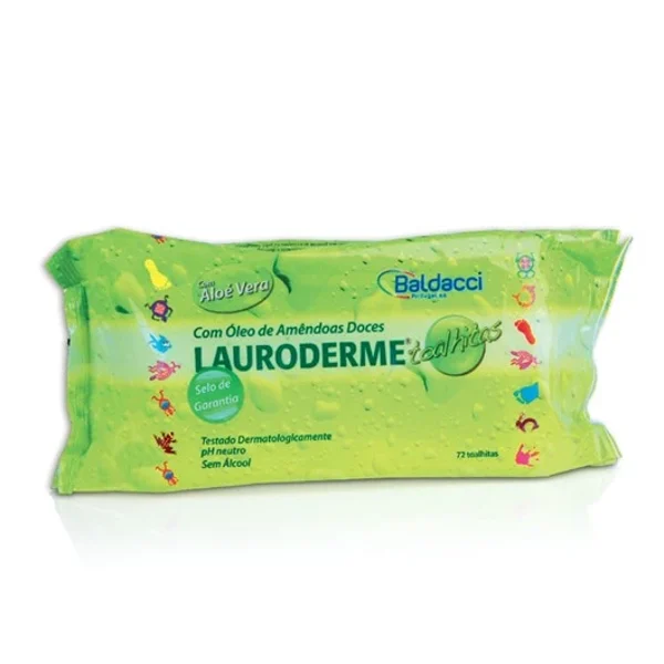 Lauroderme Toalhitas Aloe Vera X72