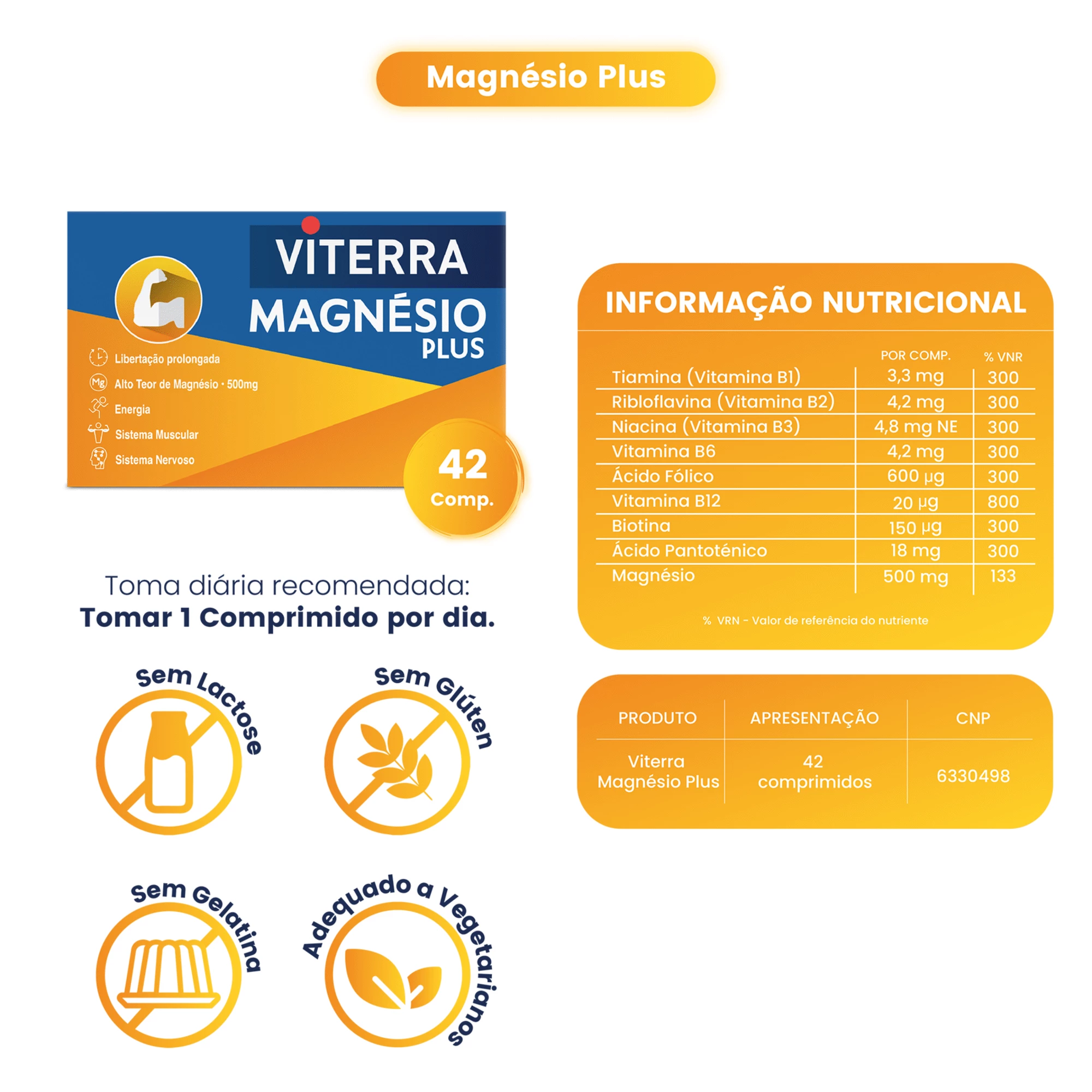 Viterra Magnésio Plus 42 Comprimidos - Image 2