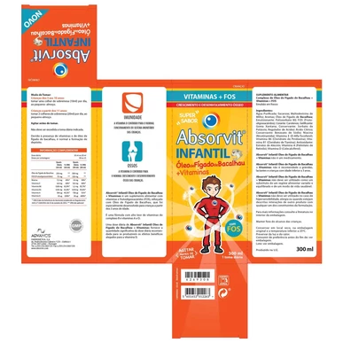 Absorvit Infantil Óleo Fígado de Bacalhau + Vitaminas 300ml - Image 2