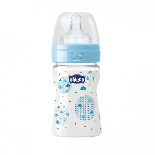CHICCO BIBERÃO BENESSERE BOY SILICONE 150ML