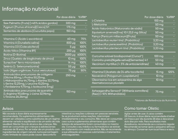 Olistic Men Suplemento Capilar 25 mL x 28 Ampolas | Força Capilar para Homens - Image 3