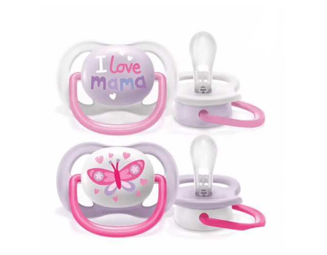Philips Avent Ult Air Hap Chup 0-6M Girl X2