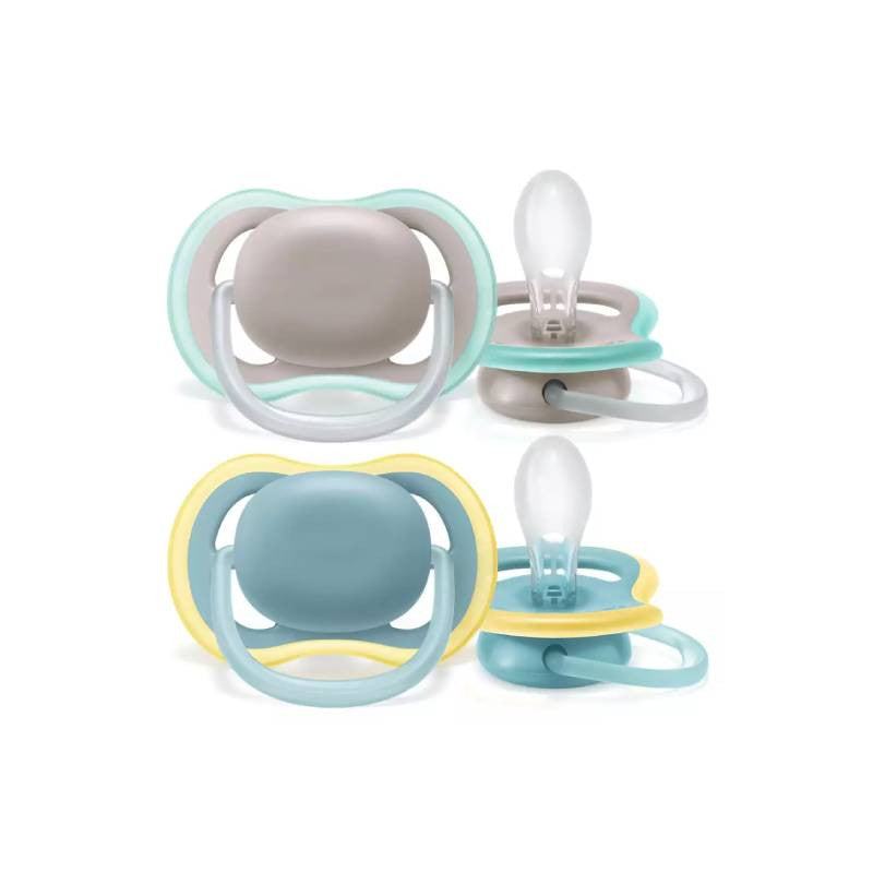 Philips Avent Chupeta Silicone Ultra Air 18m+ Noturnas Neutra x2