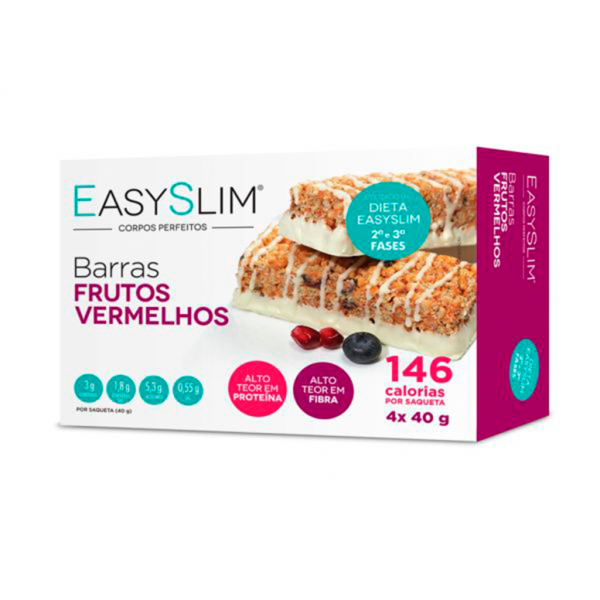 Barras Frutos Vermelhos 40g x4