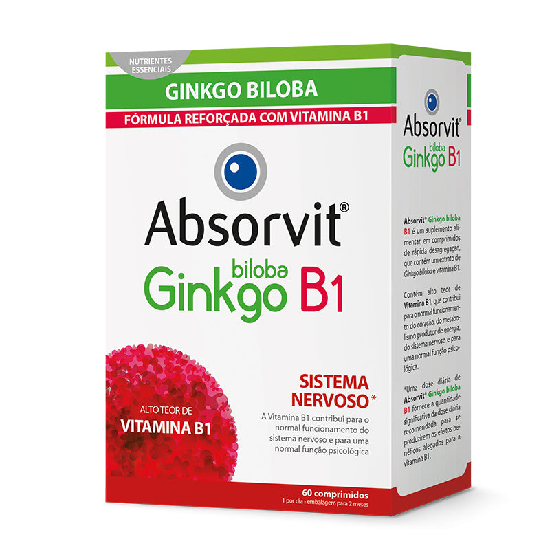 Absorvit Ginkgo+B1 60 Comprimidos