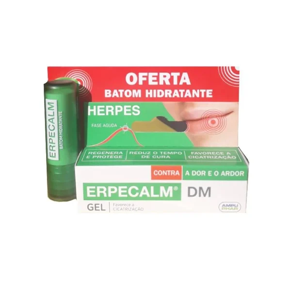 Erpecalm DM Gel 8ml + oferta de Batom Hidratante