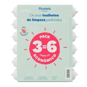 7453456 Mustela Bebe Toalhetes de Limpeza de Agua sem Perfume 36