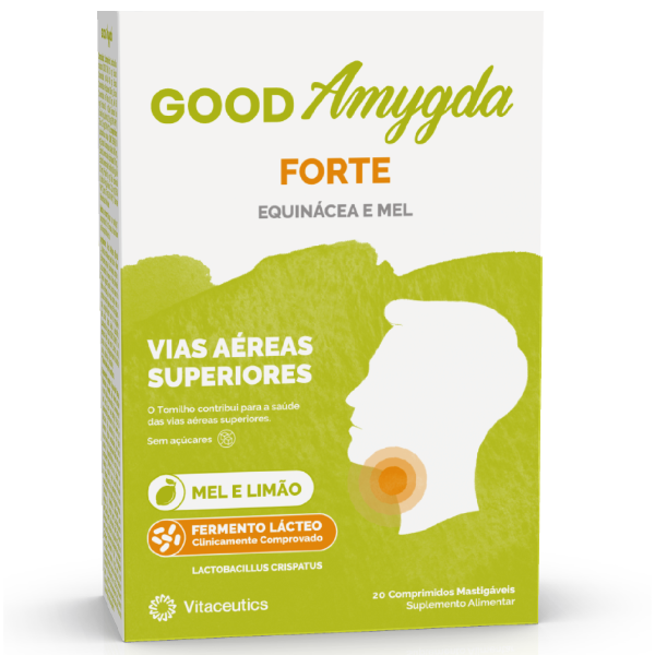 Good Amygda Forte Comprimidos Mastigáveis Mel-Limão X20