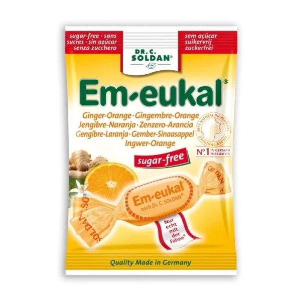 Em-Eukal Gengibre Laranja Rebuçados S/Açucar Tosse