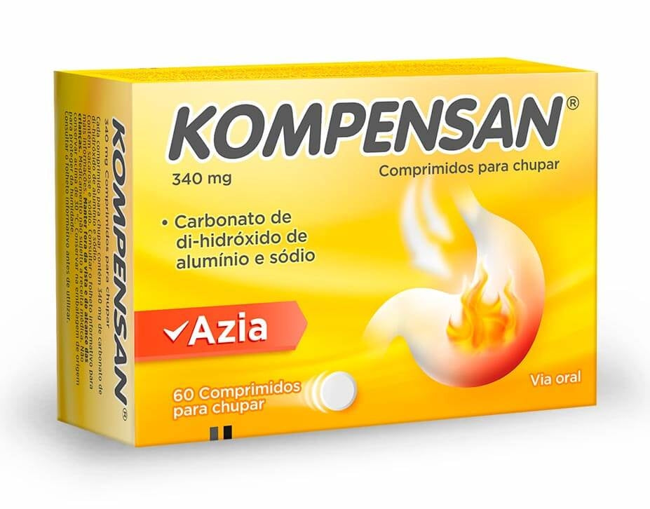 Kompensan 340 mg 60 Comprimidos Mastigáveis