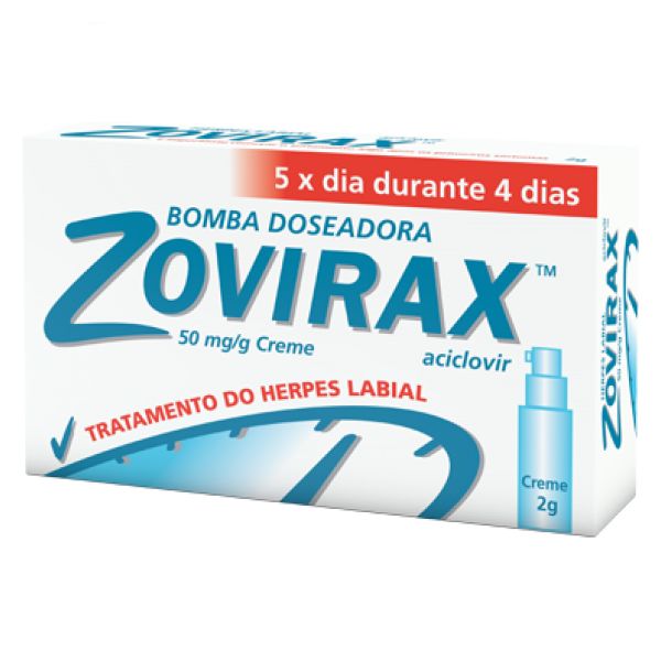 Zovirax, 50 mg/g-2 g x 1 creme bisnaga
