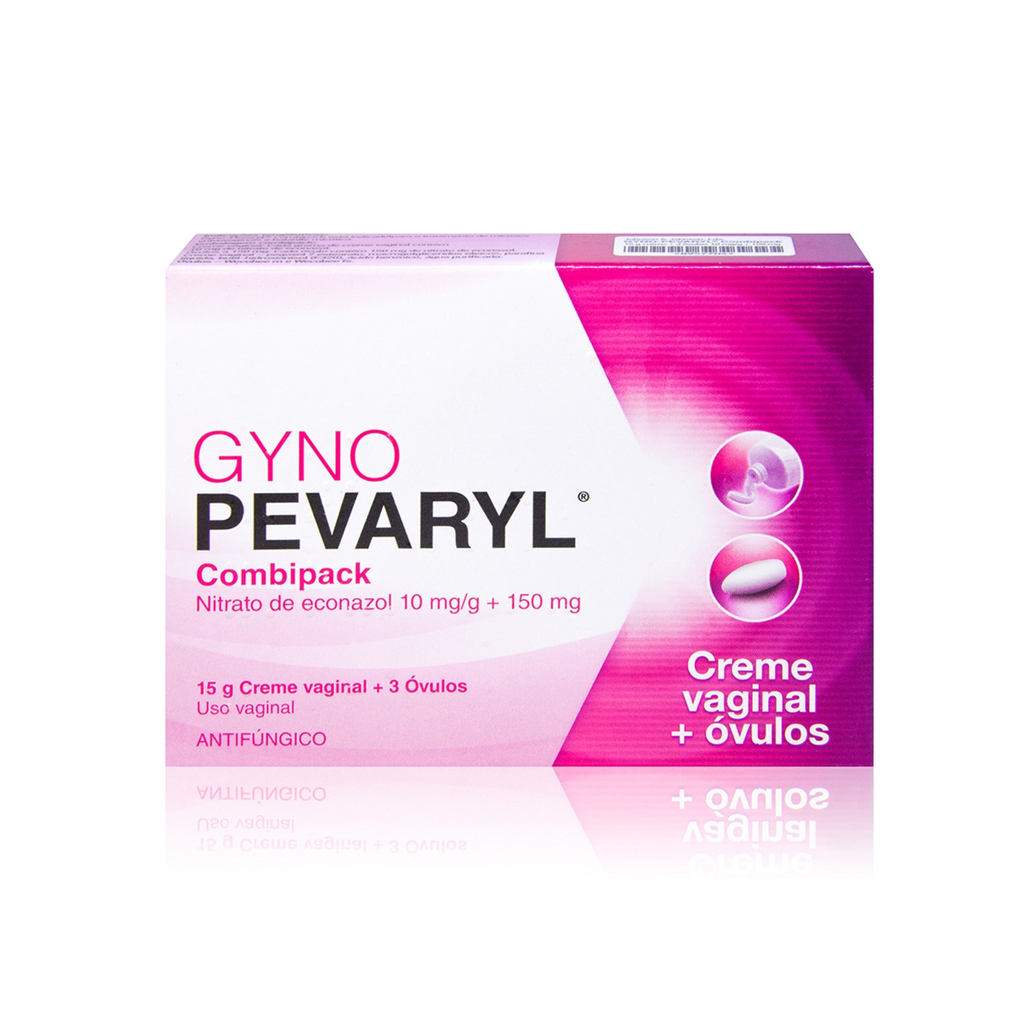Gyno-Pevaryl Combipack (15g), 10mg/g + 150mg x 1 creme bisnaga + óvulo