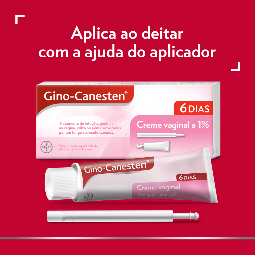 Gino-Canesten, 10 mg/g-50 g x 1 creme vaginal bisnaga - Image 3