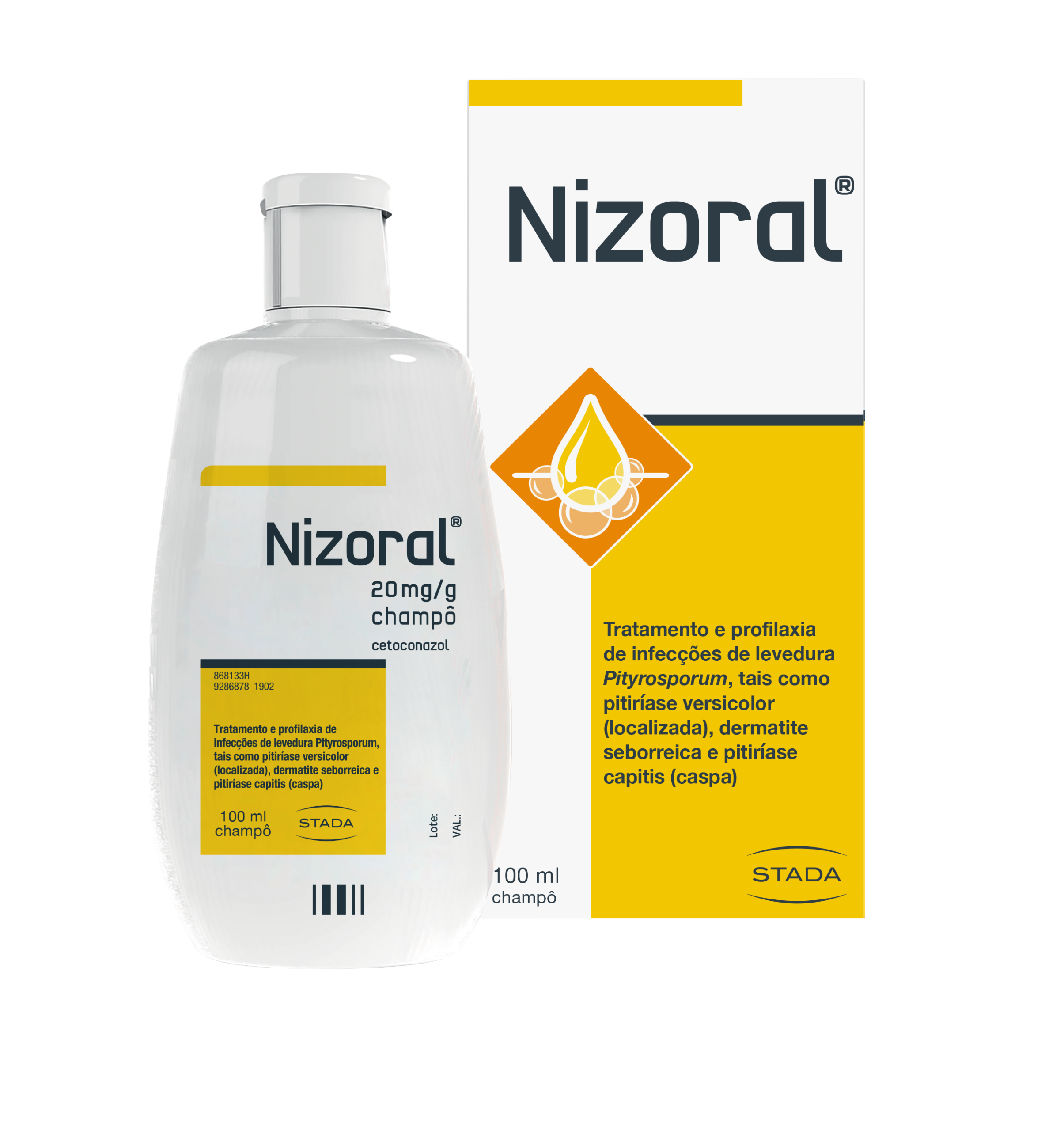 Nizoral , 20 mg/g Frasco 100 ml Champô