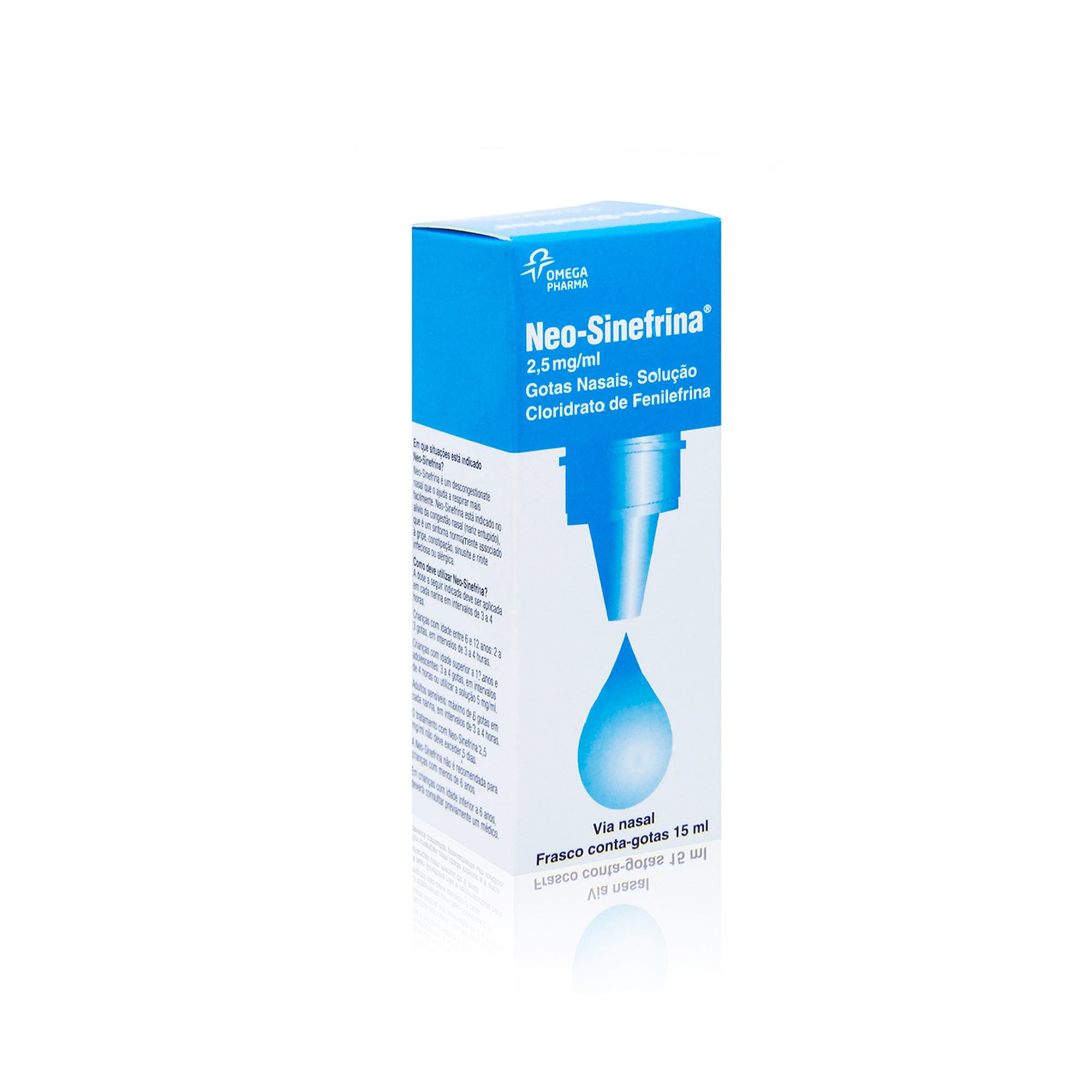 Neo-Sinefrina, 2,5 mg/mL-15 mL x 1 sol nasal conta-gotas