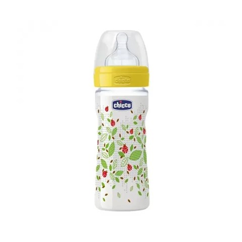 Chicco Biberão Well-Being 250ml Silicone 2m+ Verde 1 Chicco Biberão Well-Being 250ml Silicone 2m+ Verde