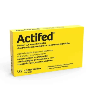 Actifed 60/2,5mg 20 Comprimidos 7 actifed 6025 mg 20 comprimidoscomprimidosactifed 33073952