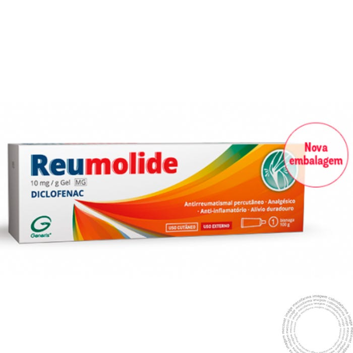 Diclofenac Reumolide MG 10 mg/g Bisnaga 100 g Gel 1 Diclofenac Reumolide MG 10 mg/g Bisnaga 100 g Gel