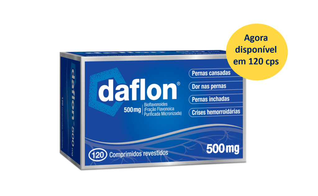 Daflon 500 , 500 mg Blister 120 Unidade(s) Comp revest pelic
