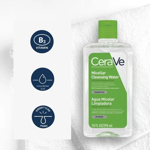 Cerave Água Micelar 296mL – Limpeza & Hidratação - Image 2