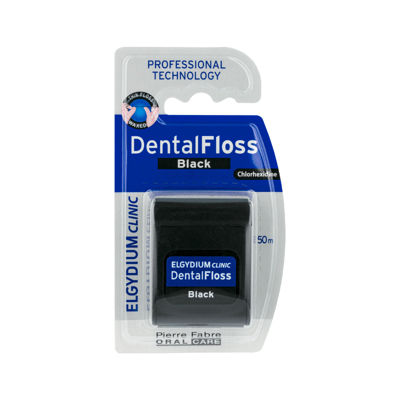 Elgydium Clinic Fita Dentária Black com Clorohexidina