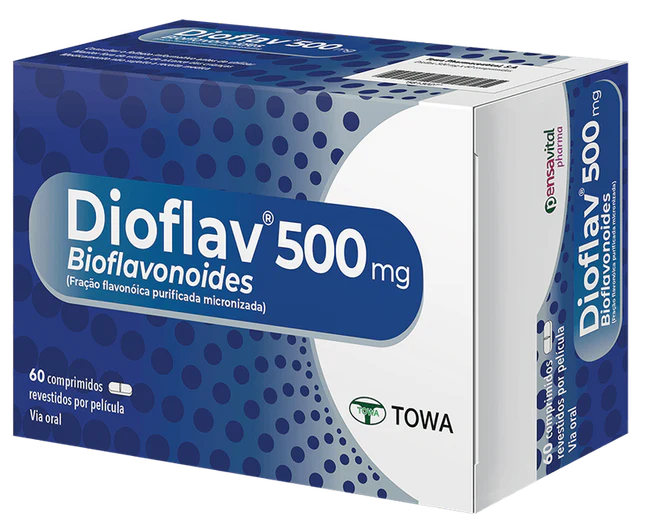 Dioflav , 500 mg Blister 120 Unidade(s) Comp revest pelic