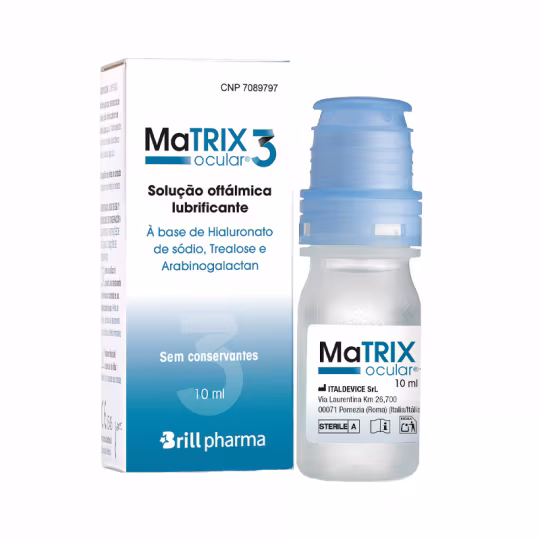 Matrix Ocular 3 Solução Oftálmica Lubrificante - 10ml