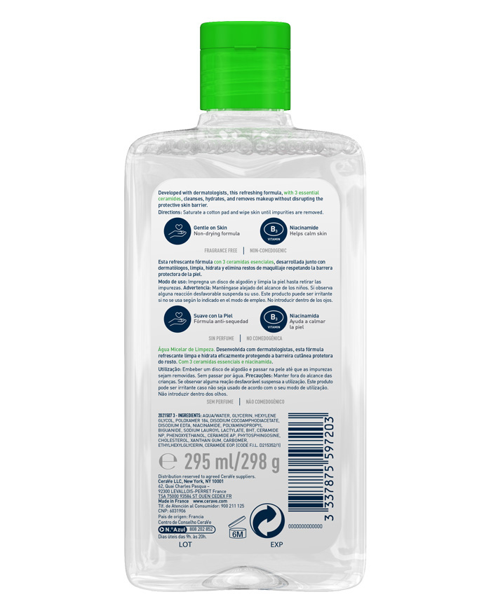 Cerave Água Micelar 296mL – Limpeza & Hidratação - Image 3