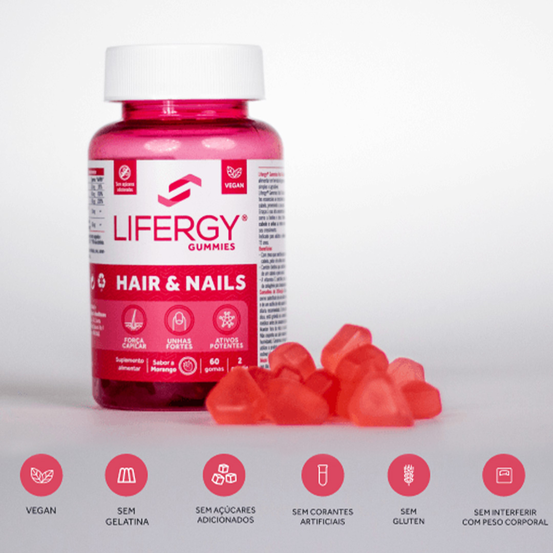 LIFERGY Hair and Nails 60 Gomas - Image 4