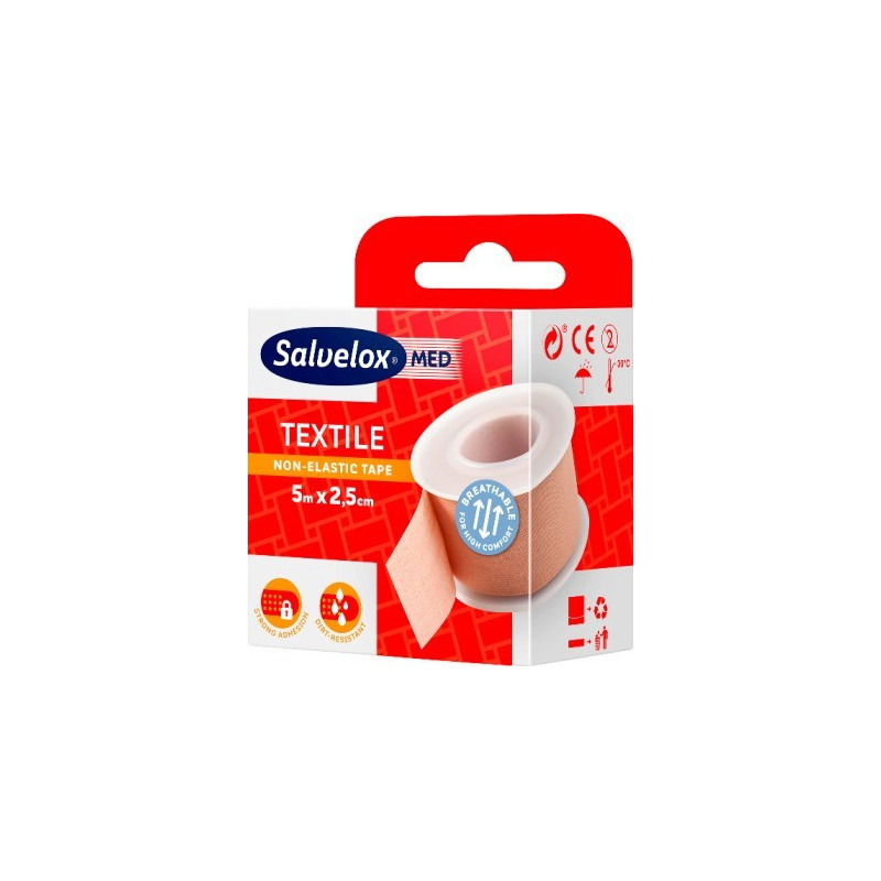 Salvelox Adesivo Ades Tx 5M X2,5Cm Carne