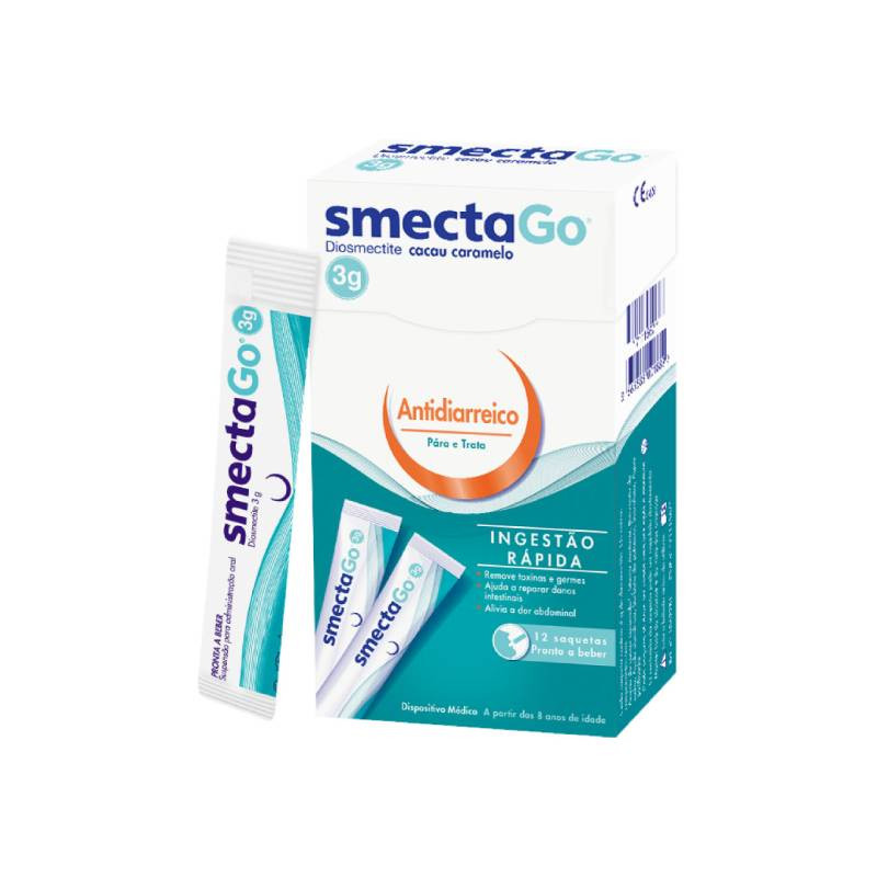 SmectaGo Suspensão Oral 12 Saquetas 1 SmectaGo Suspensão Oral 12 Saquetas
